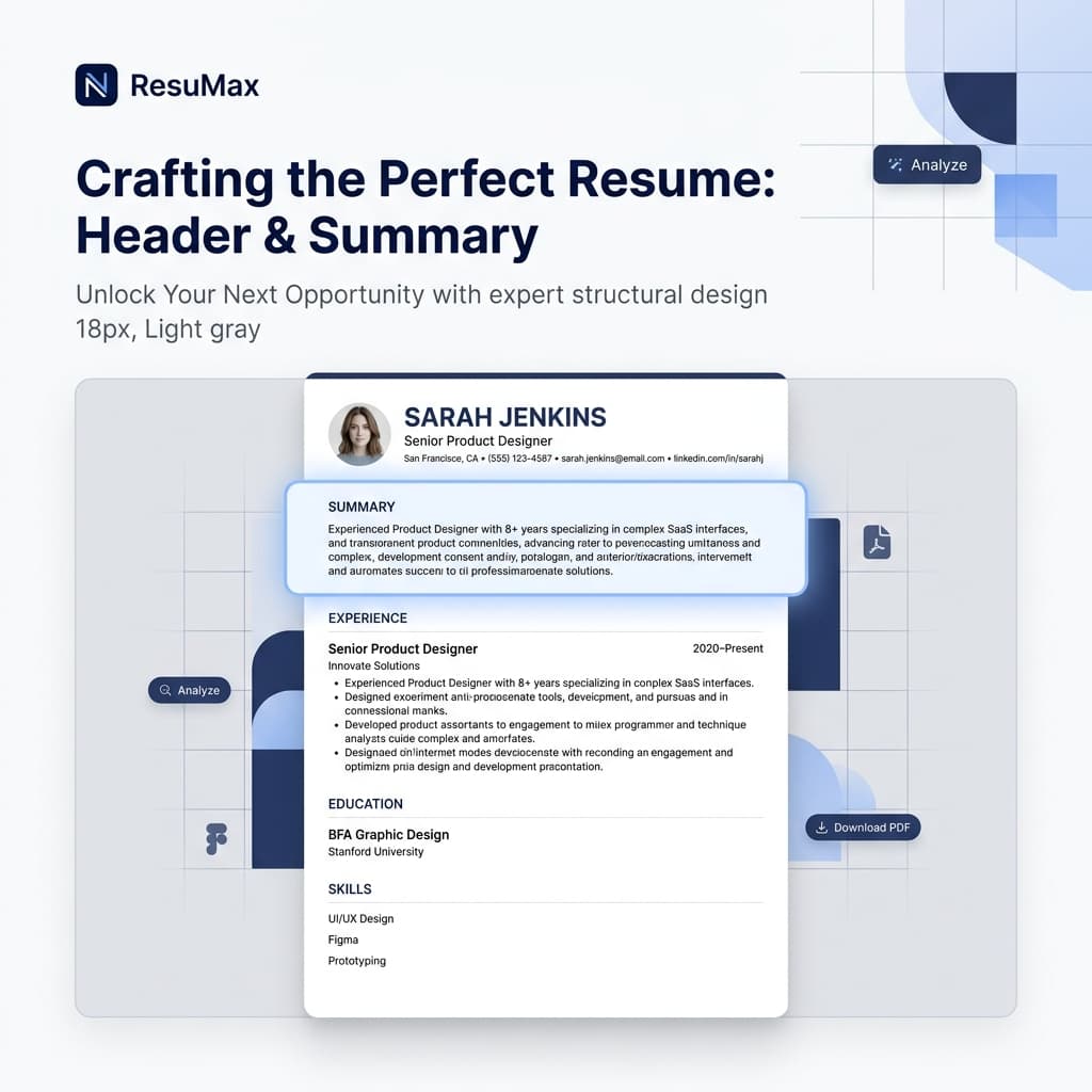 Person deciding between writing a resume summary or objective statement